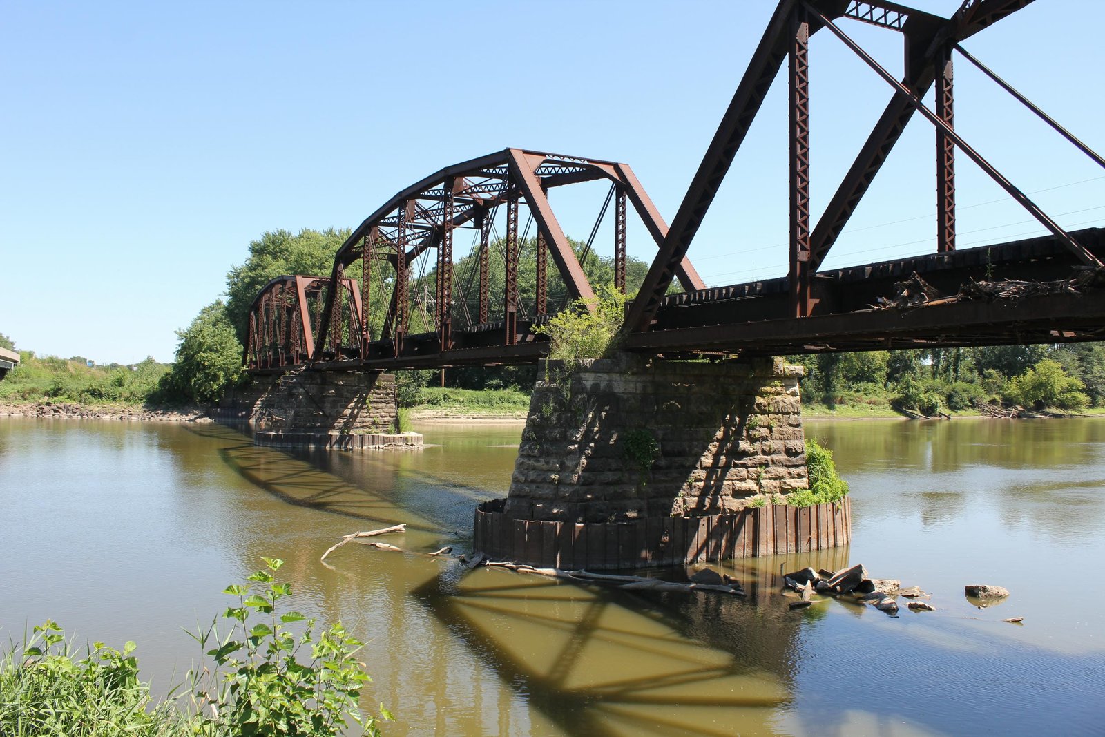 Looking north